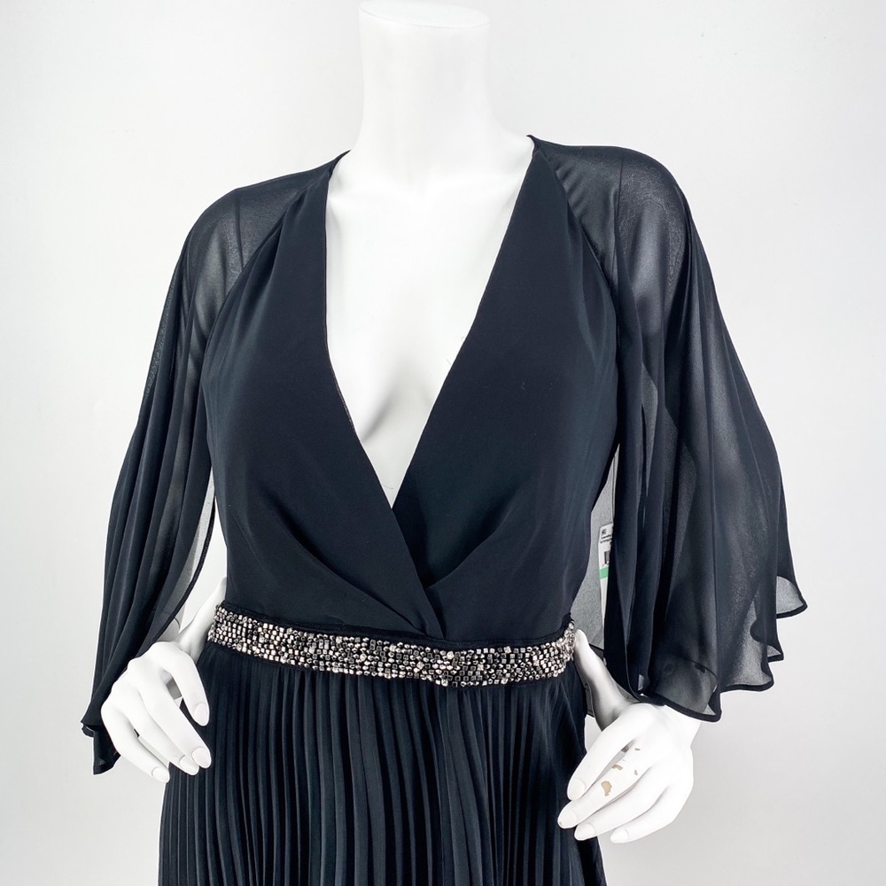 NWT Laundry by Shelli Segal Cape Chiffon Gown - Picture 10 of 15